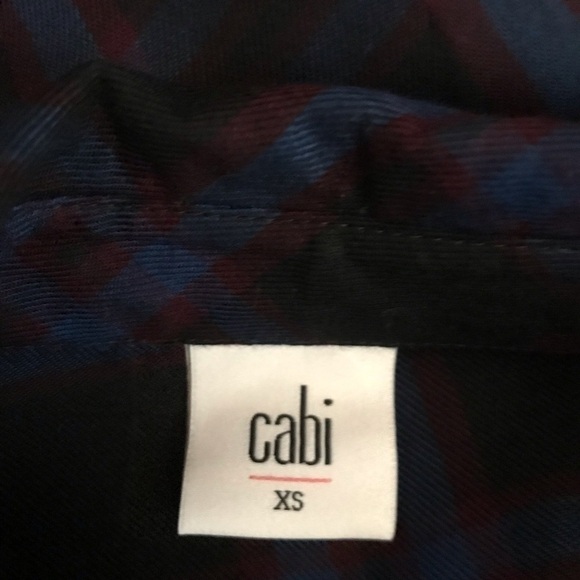 Cabi Check Moody Plaid Peplum Top, *READ ALL - Picture 6 of 9